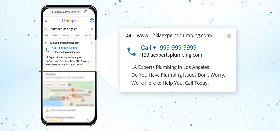 Google Call-only Campaign to cater to emergency plumbing situations