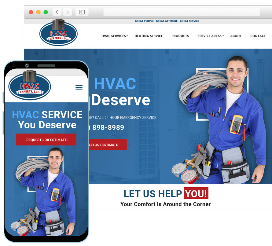 Build HVAC company Websites with SEO