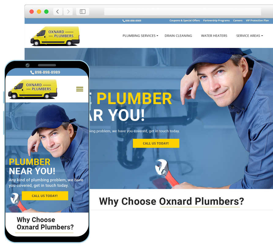 Plumber Web Design SEO Services