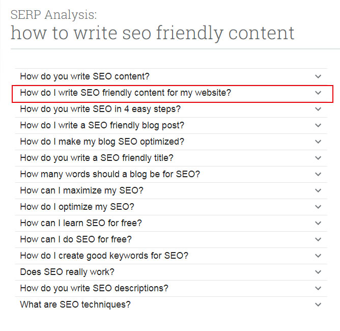 SEO Friendly Headings