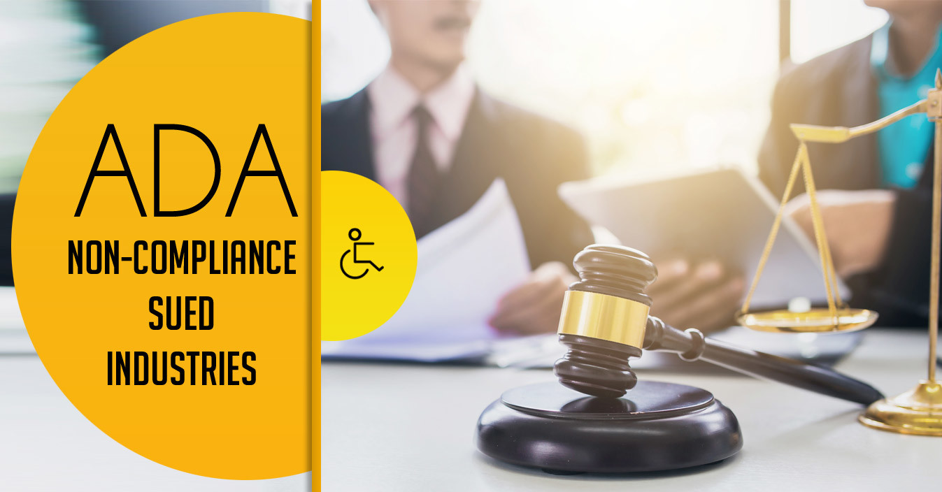 14 Most Sued Industries for Americans with Disabilities Act (ADA)  Non-Compliance